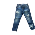 5Y Long Dark Blue Jeans with Butterfly Detail - Gap Kids