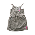 5Y Khaki Dress with Floral Embroidery Detail - Guess