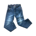 4Y Long Denim Jeans with Green Trims - Chicco