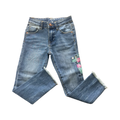 5Y Denim Jeans with Flower Embroidery Details - Woolworths