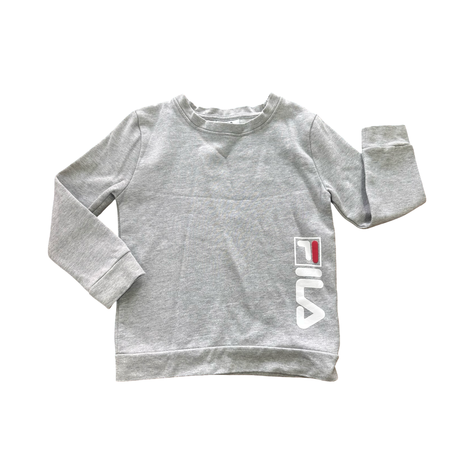 5-6Y Grey Melange Sweater Top - Fila