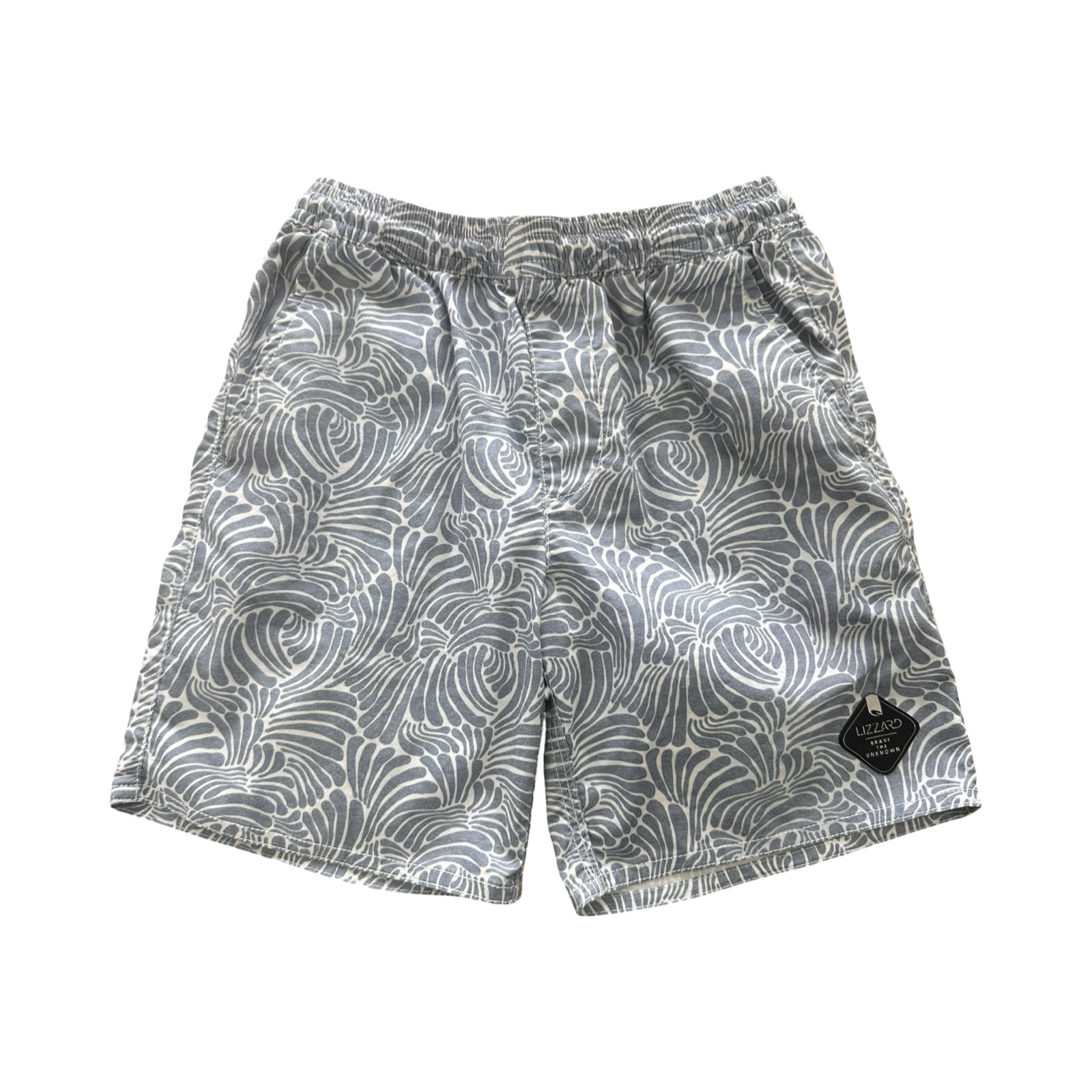 5-6Y Blue & White Patterned Shorts - Lizzard