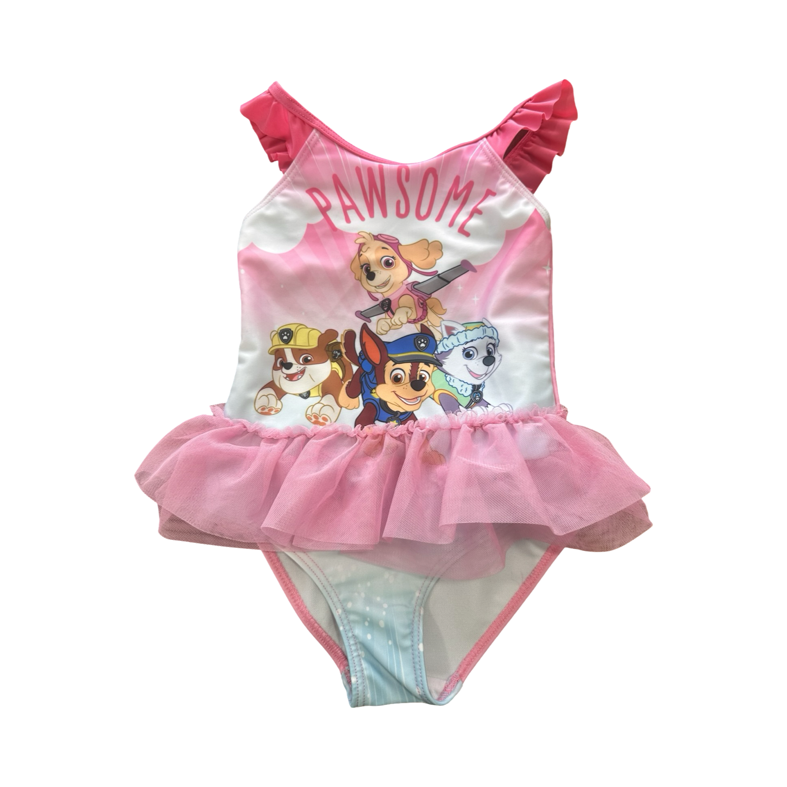 4-5Y Pink Paw Patrol Girls Swimming Costume - Nickelodeon