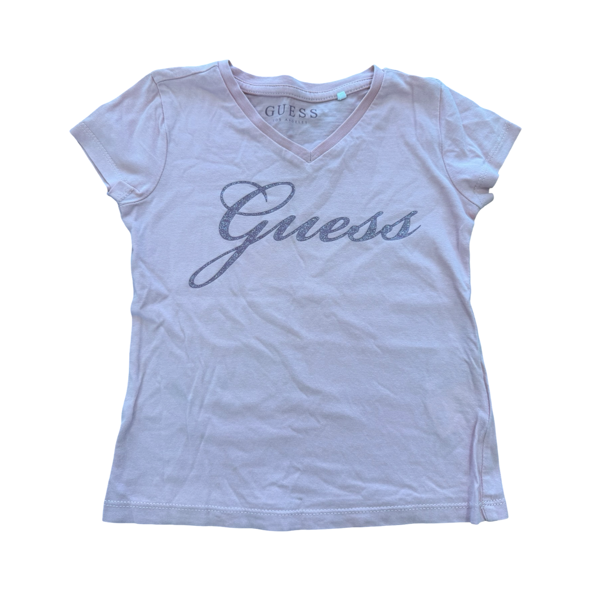 3Y Pink V-Neck Stretch Top - Guess