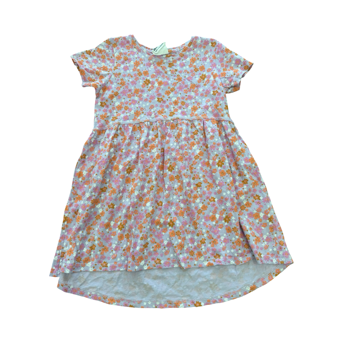 6Y Purple Floral Cotton Summer Dress - Cotton On