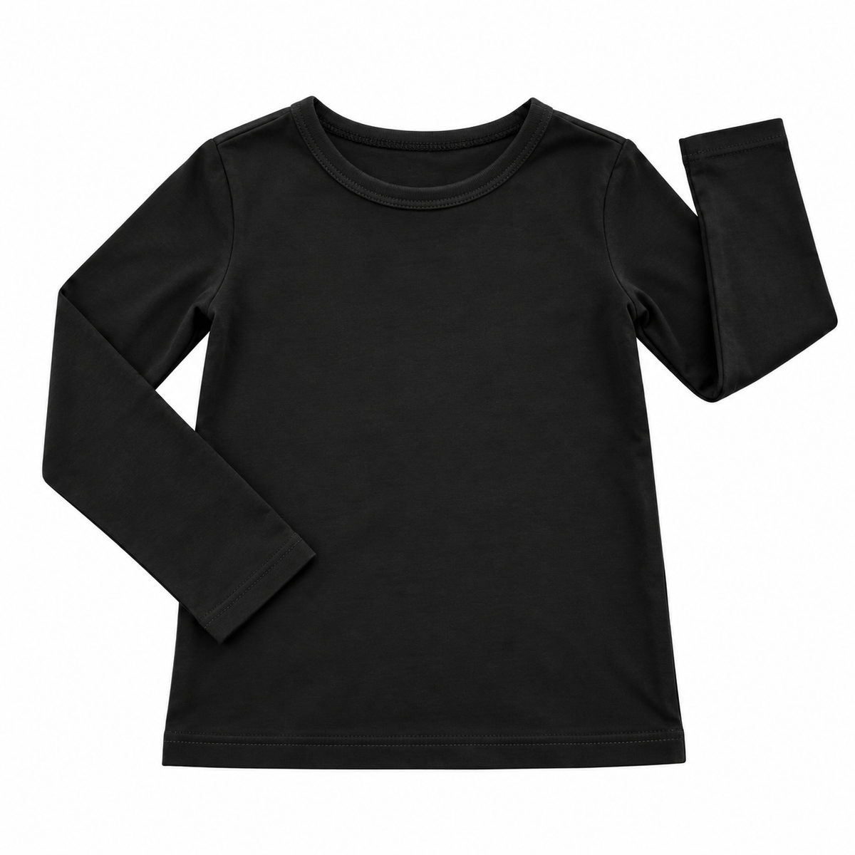 7-8Y Charcoal Long Sleeve Plain Stretch Top - H & M