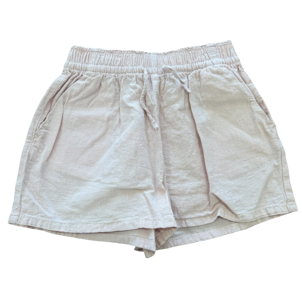 8-9Y Light Pink Linen Shorts - H & M