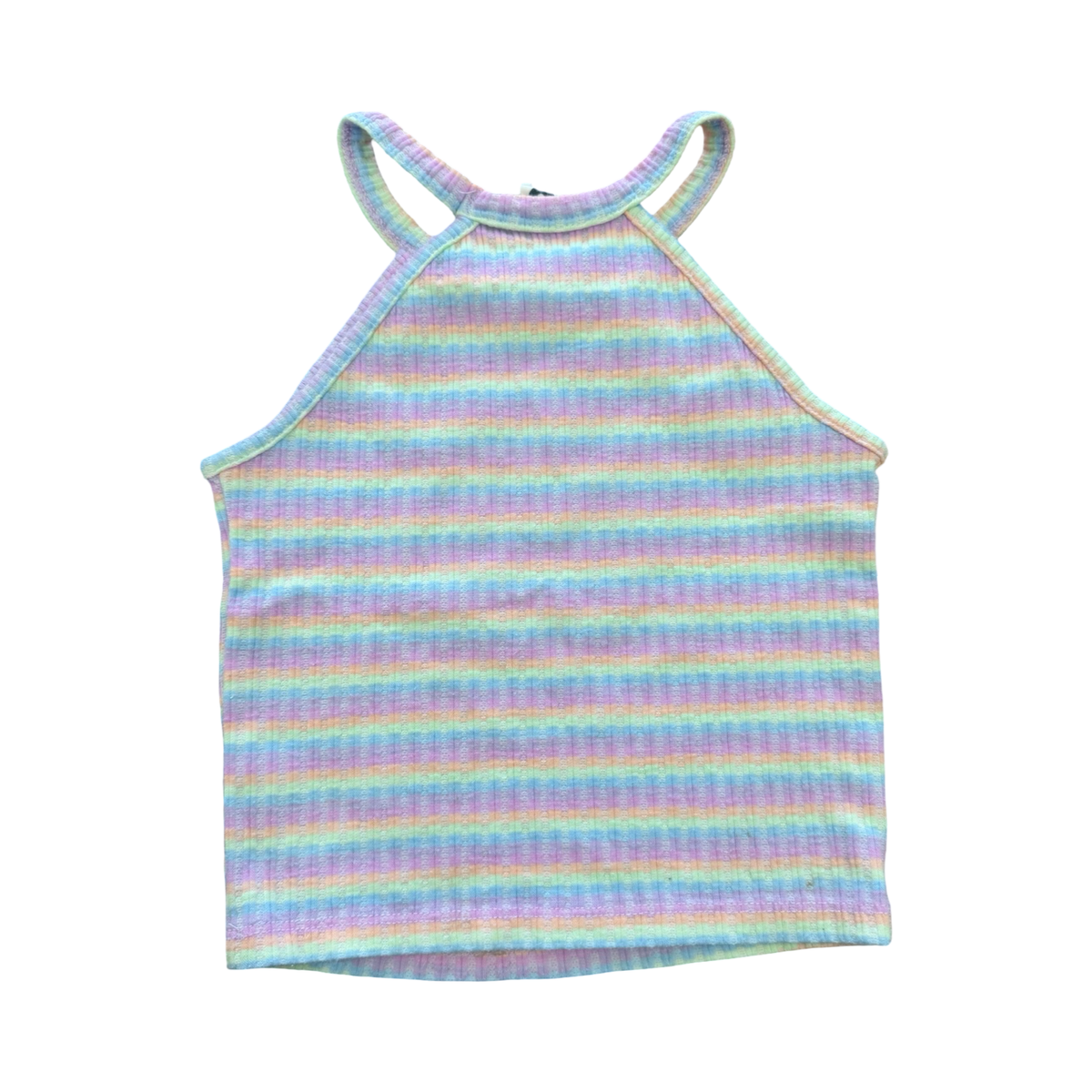 3Y Pastel Multicolour Ribbed Sleeveless Top - Cotton On