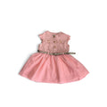18-24M Pink Denim & Tulle Belted Dress - Ackermans
