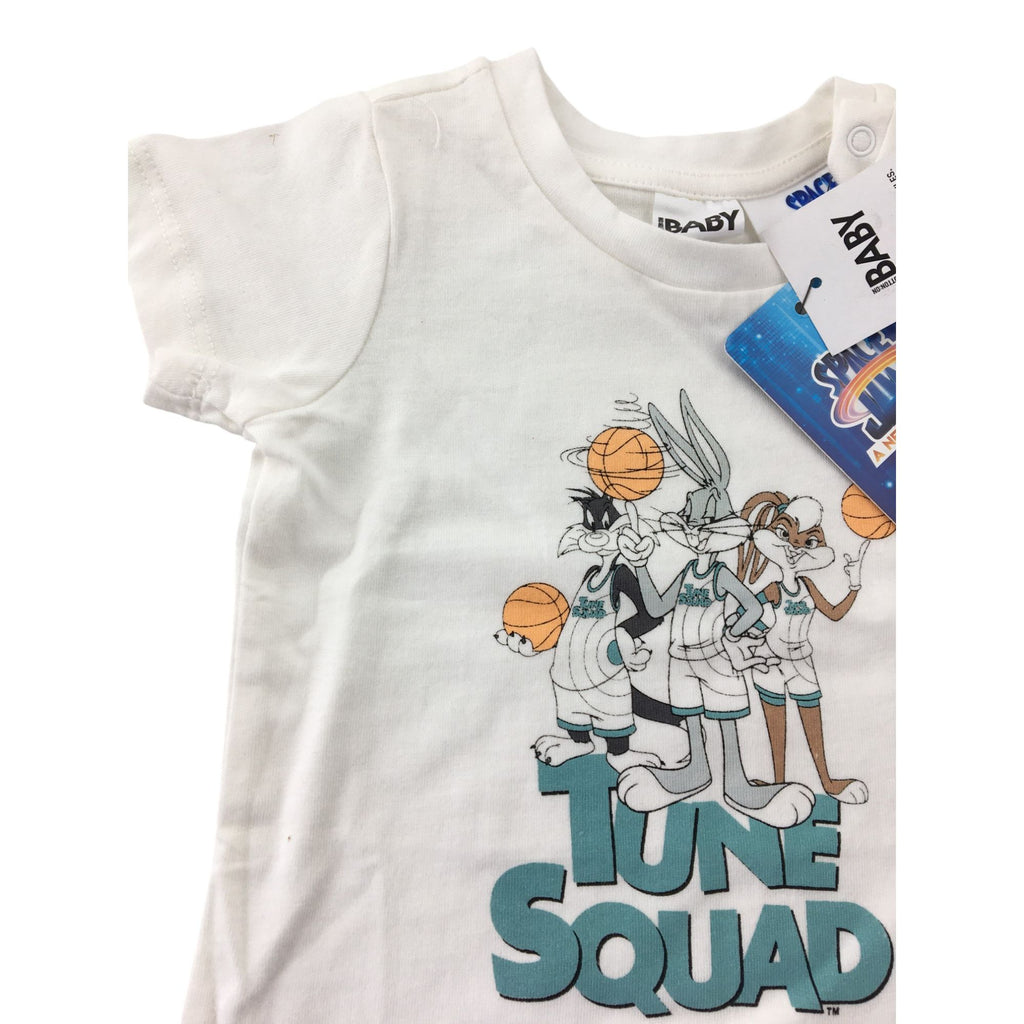 0-3M Cream Space Jam T Shirt - Cotton On