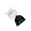 1-3M Black & White Bunny Beanies - Woolworths