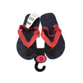 Size 6 - Navy Blue & Red Flip Flops - Little Hero