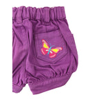 0-3M Purple Butterfly Shorts - Zerbit