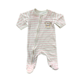 1-3M Pink Stripe Daddy's Little Purfect Girl Onesie - Woolworths