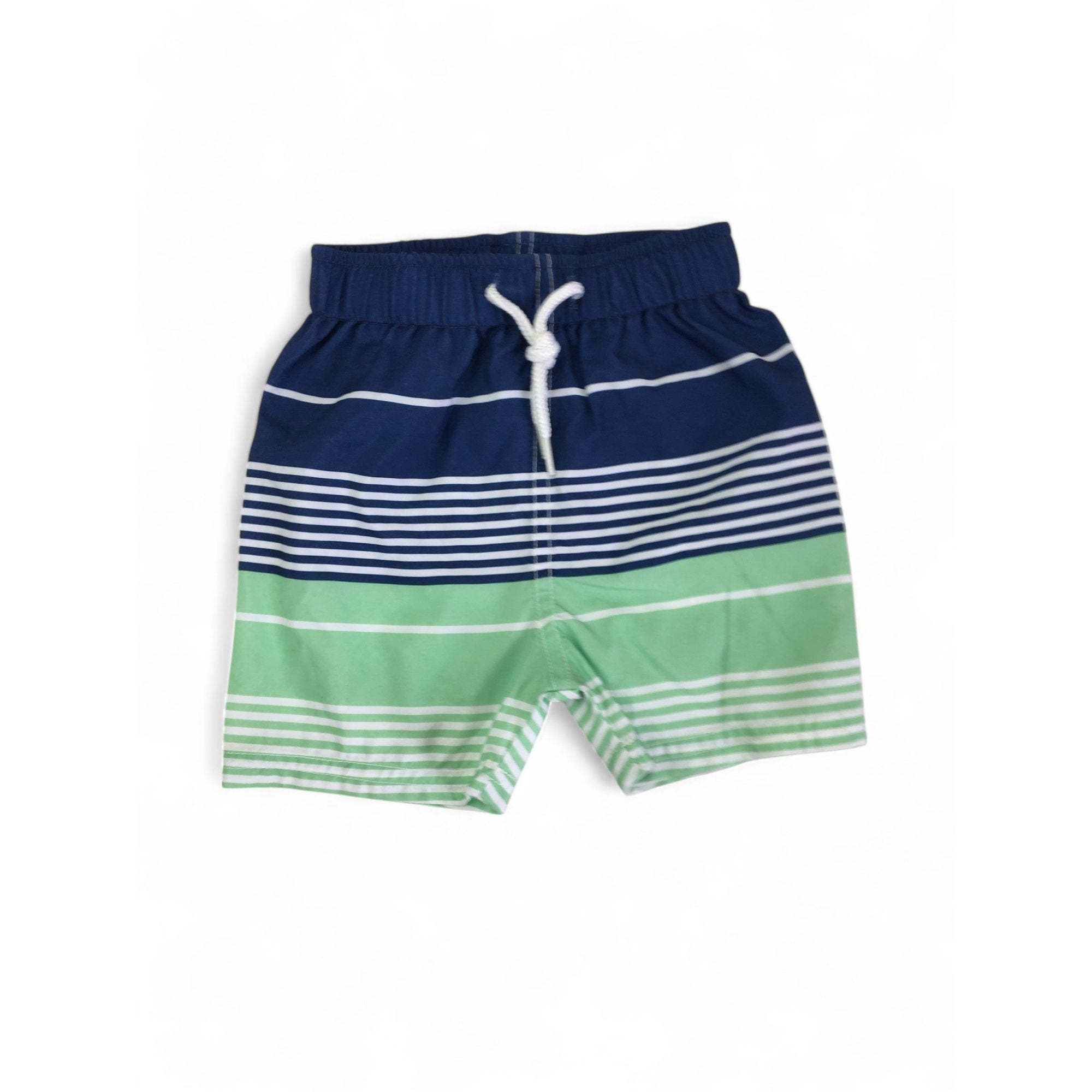 3-6M Blue & Green Stripe Boardshorts - Woolworths