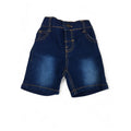 3-6M Dark Blue Denim Adjustable Waistband Shorts - Mr Price