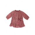6-12M Pink Velvet Lined Drop Waist Dress - Gap