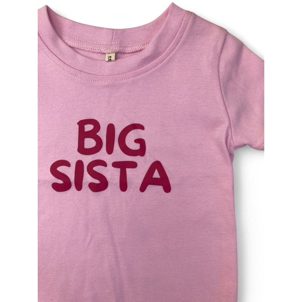 18-24M Pink "Big Sista" Tee - Carter & Me