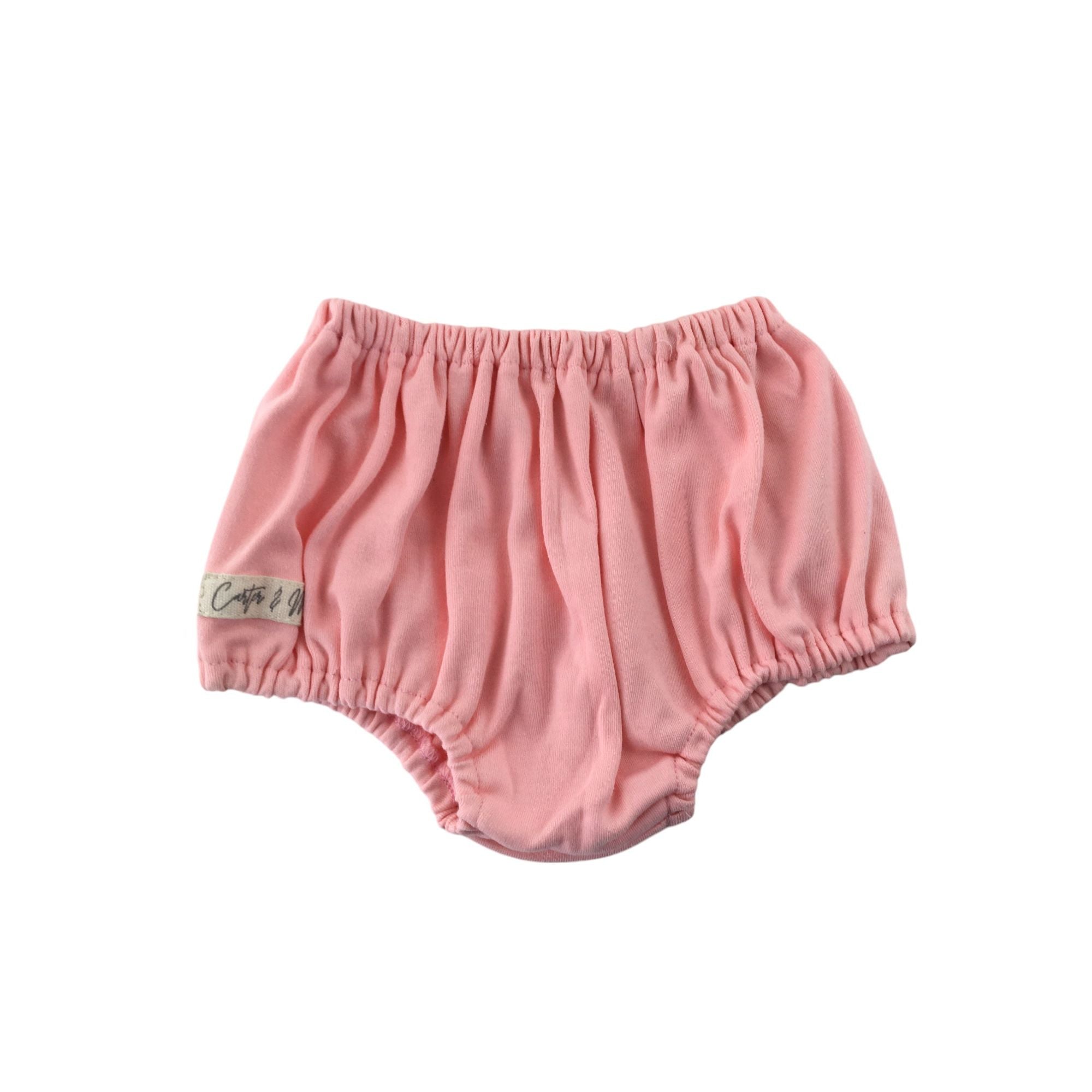 3-6M Pink Cotton Bloomers - Carter & Me