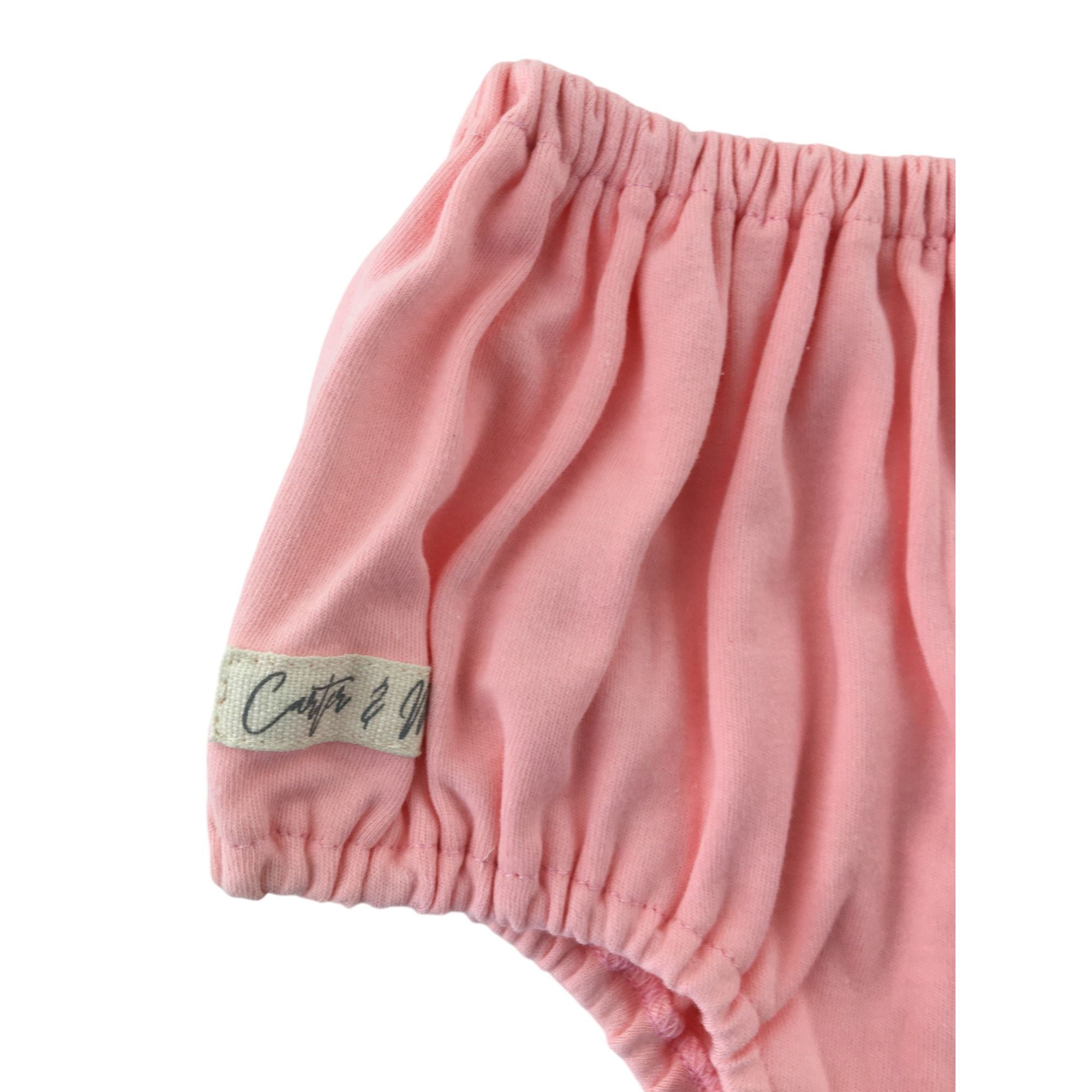3-6M Pink Cotton Bloomers - Carter & Me