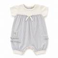 0-3M Bue & White Stripe Romper - Naartjie
