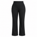 Size 18 Black Maternity Trousers with Viscose Lycra Waistband - Woolworths