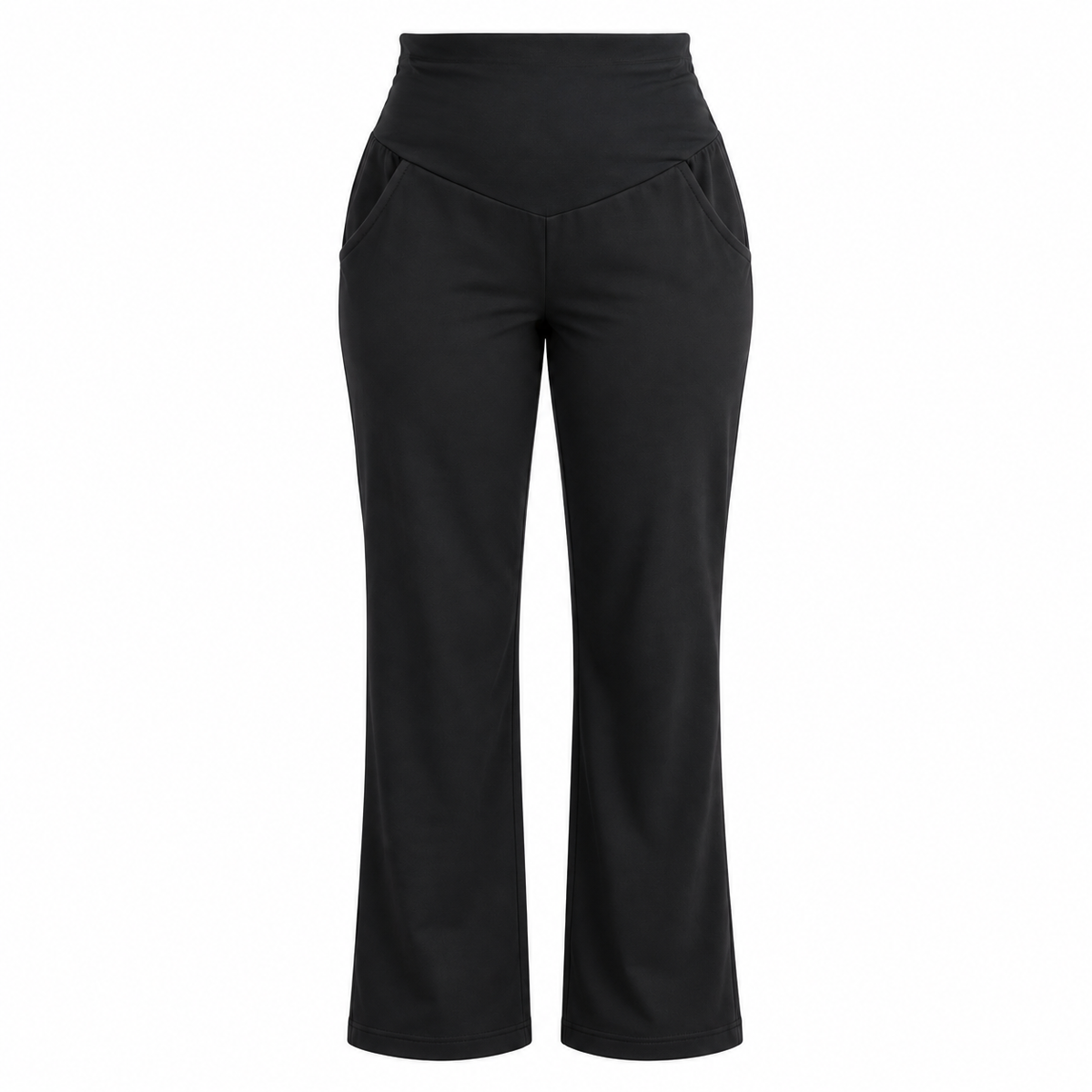 Size 18 Black Maternity Trousers with Viscose Lycra Waistband - Woolworths