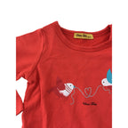 1-2Y Red Bird Peplum Tunic - Wheat Baby