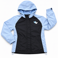 8-10Y Light blue & black soft shell hooded jacket - Crivit