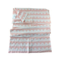 Pink & White Knit Scalloped Blanket - Emmy & Belle