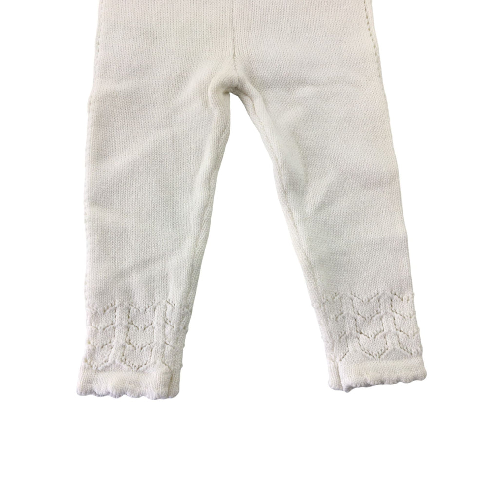 0-6M Cream Knit Leggings - Emmy & Belle