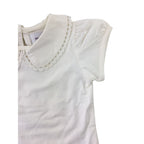 6M Cream Lace Peter Pan Collar Top - Emmy & Belle