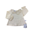 6M Cream Broderie Collar Cuffed Sleeve Top - Emmy & Belle
