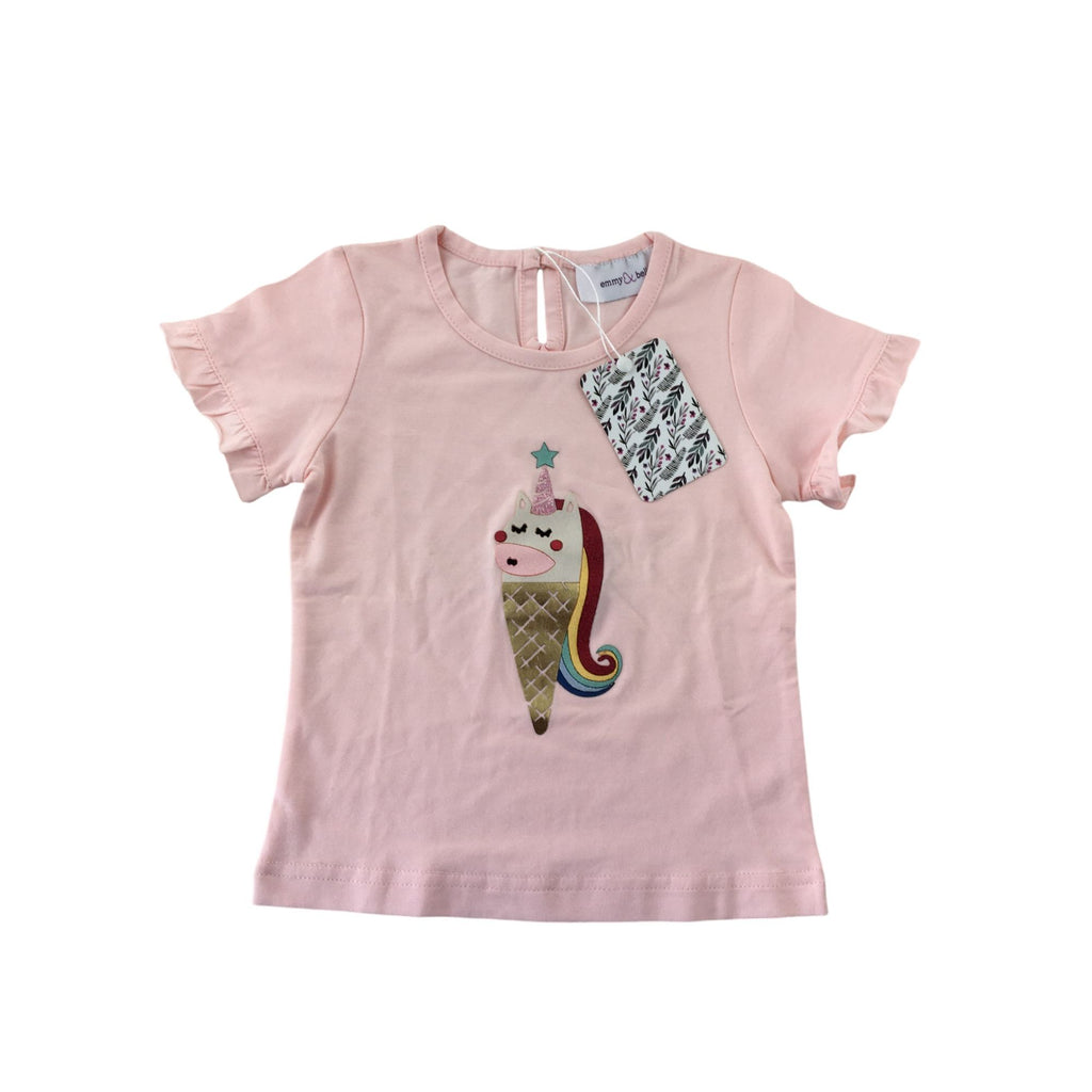 12M Pink Unicorn T-Shirt - Emmy & Belle