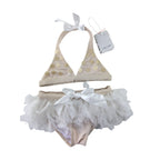 3Y Cream Sparkly Tutu Bikini - Emmy & Belle