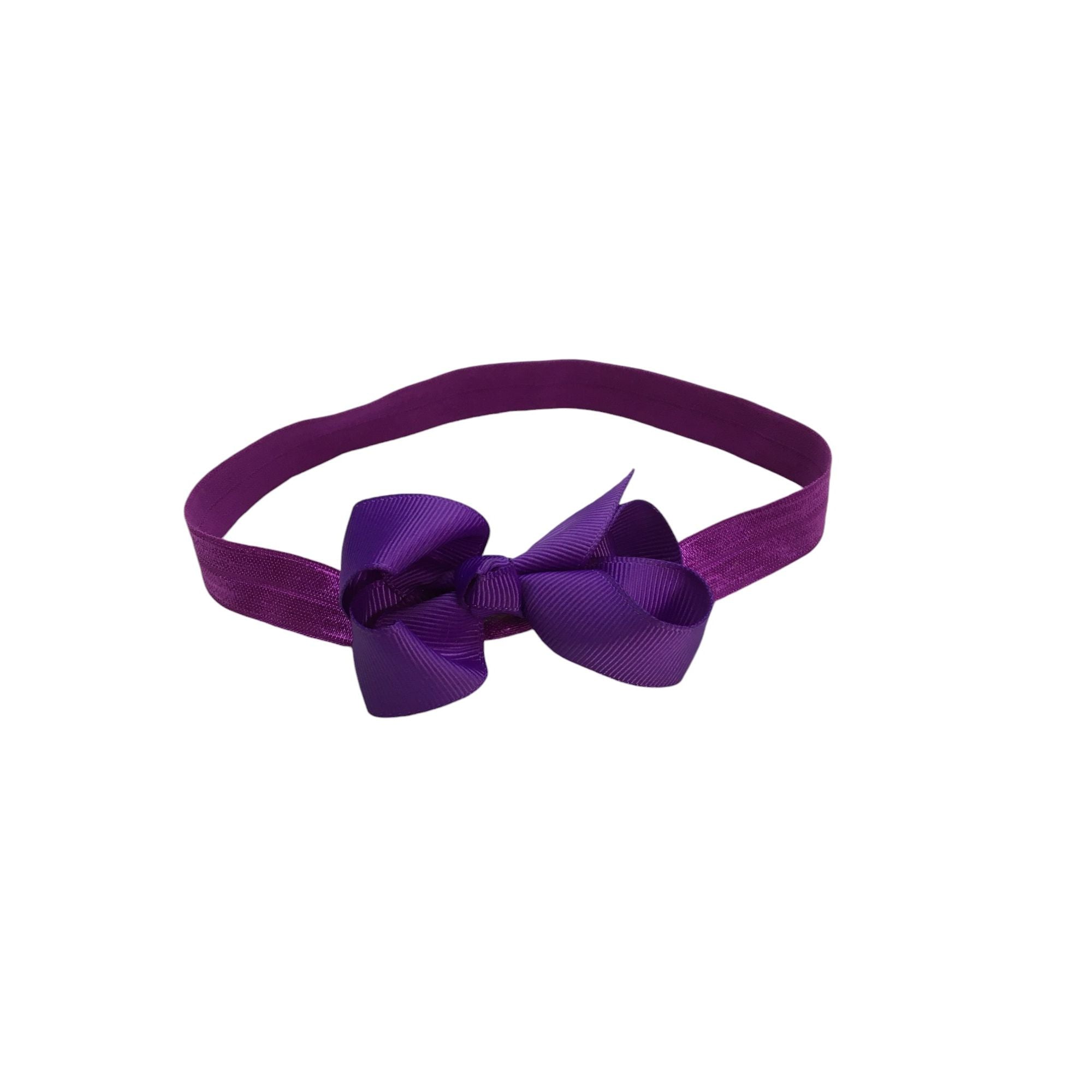 Purple Bow Headband - Emmy & Belle