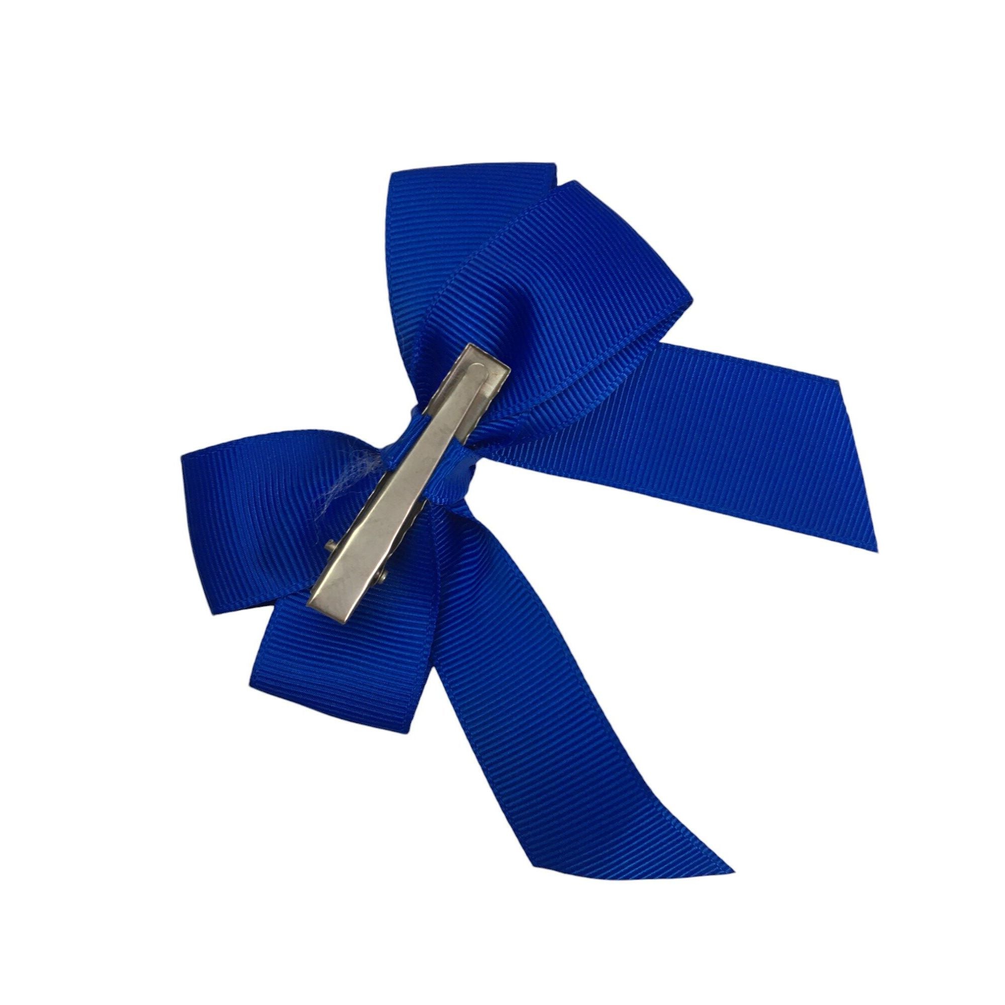 Cobalt Blue Long Bow Clip - Emmy & Belle