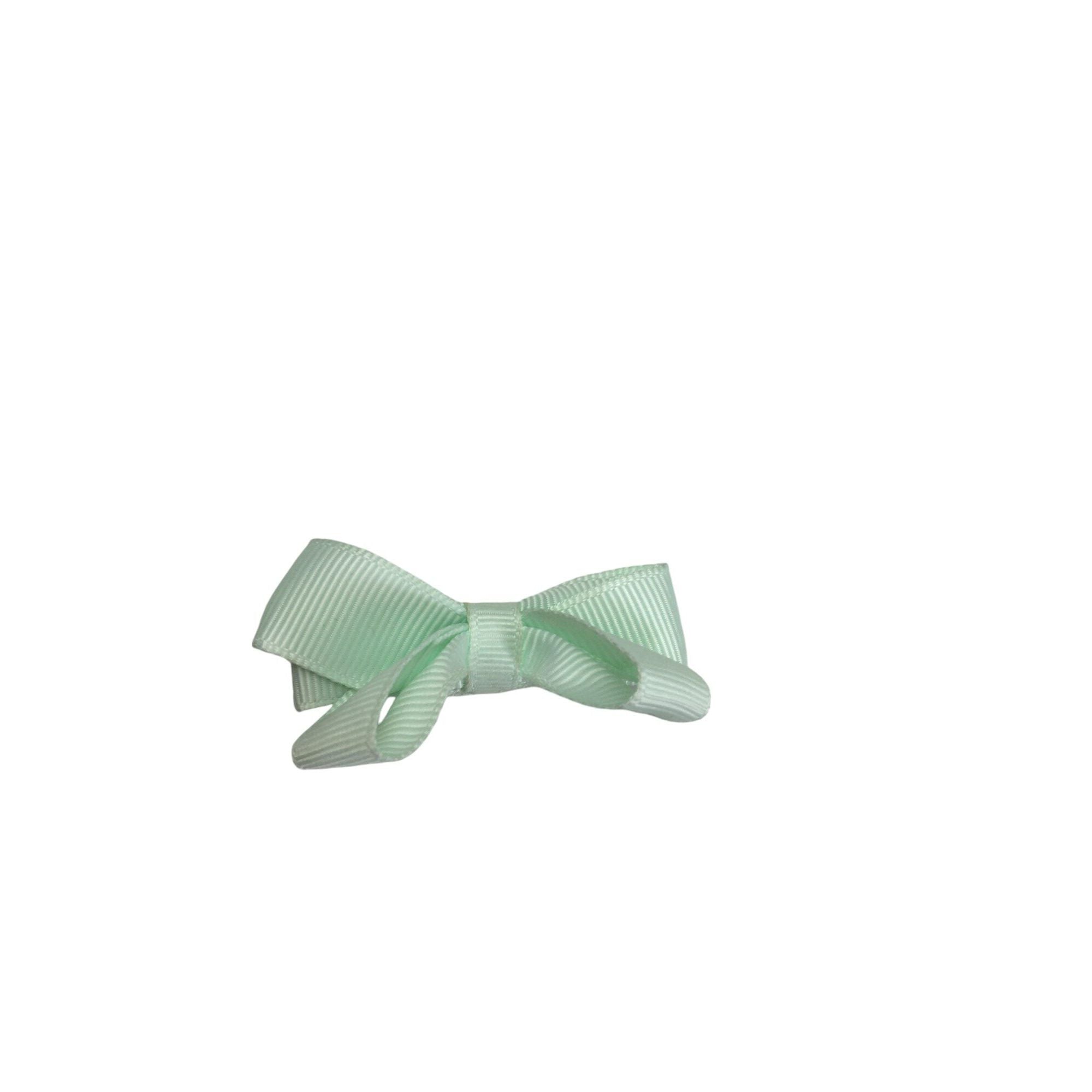 Mint Green Bow Barette - Emmy & Belle