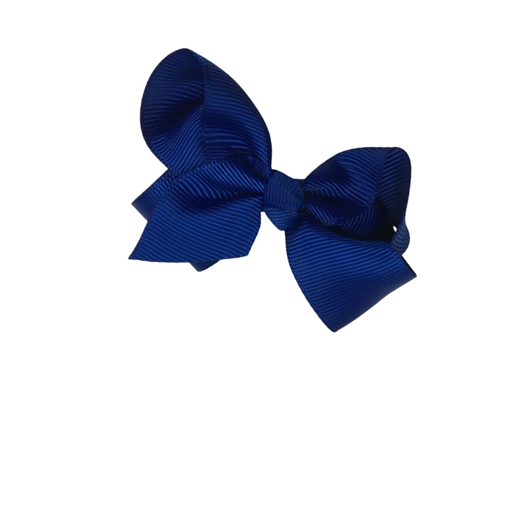 Dark Blue Small Bow Clip - Emmy & Belle