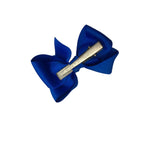 Cobalt Blue Small Bow Clip - Emmy & Belle