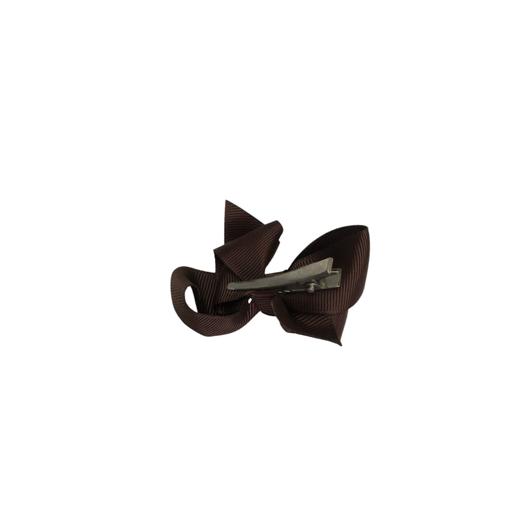 Brown Small Bow Clip - Emmy & Belle