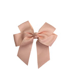 Peach Long Bow Clip - Emmy & Belle