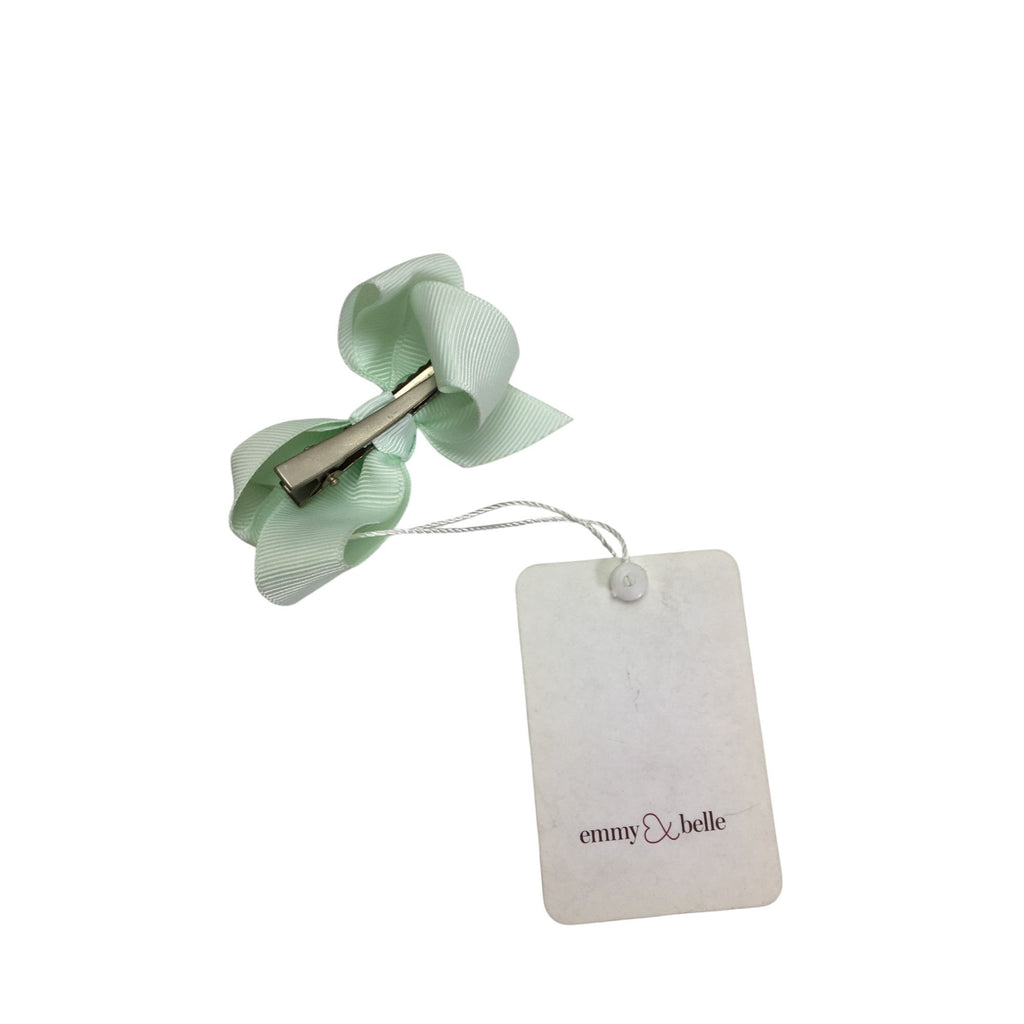 Mint Green Bow Small Bow Clip - Emmy & Belle