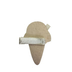 Pink & Gold Glitter Ice cream Cone Clip - Emmy & Belle