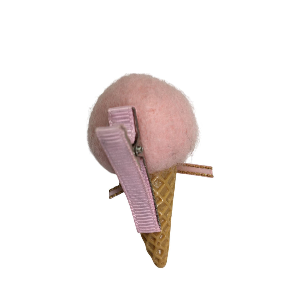 Pink Ice cream Cone Clip - Emmy & Belle