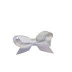 White Bow Barette - Emmy & Belle