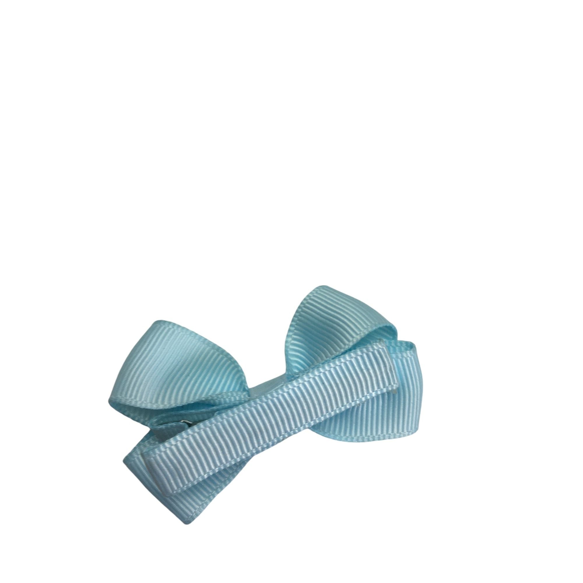 Light Blue Bow Barette - Emmy & Belle