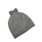 1-3Y Grey Knit Bow Beanie - Emmy & Belle