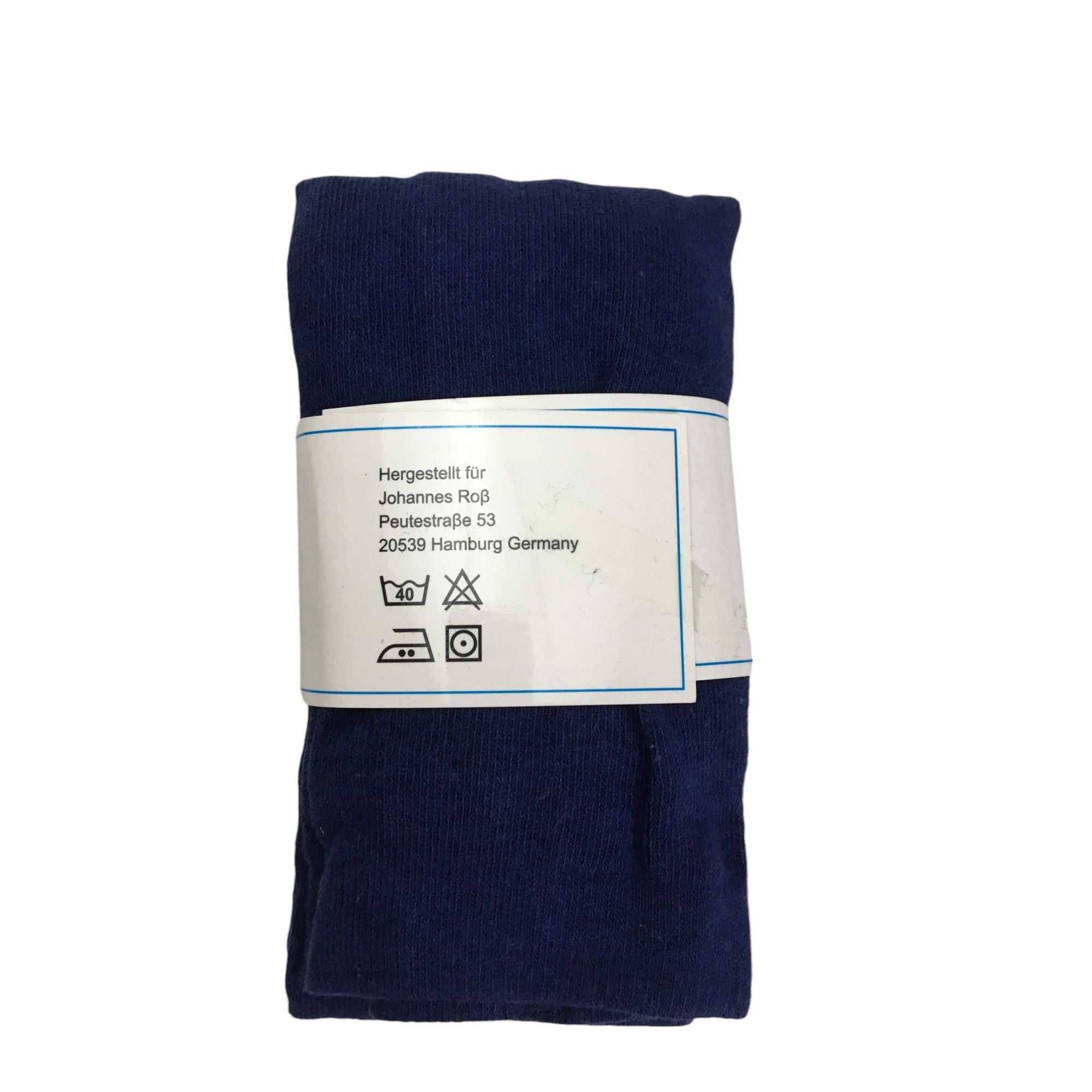 5-7Y (Large) Dark Blue Knitted Stockings - Emmy & Belle