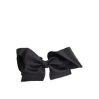 Grey-Black Large Bow Clip - Emmy & Belle